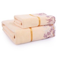 浴巾 套装1毛巾+1浴巾 加大 加厚 男女情侣 宾馆酒店 吸水浴巾