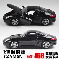 原厂仿真合金汽车模型 1:18威利/welly 保时捷cayman S 汽车模型