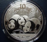 2013年熊猫金银币 2013年熊猫银币1盎司 2013年熊猫1盎司银币保真