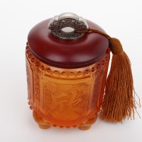 琉璃茶叶罐送领导客户高端实用商务礼物 家居饰品摆件可定制LOGO